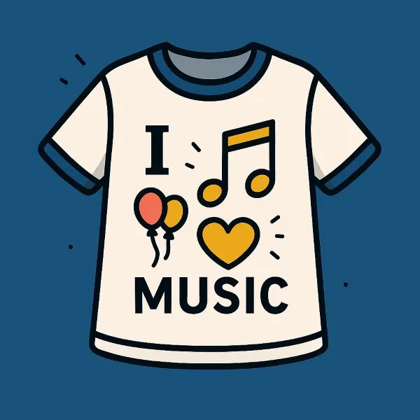Мъжки музикални тениски с тематични дизайни за музиканти и фенове