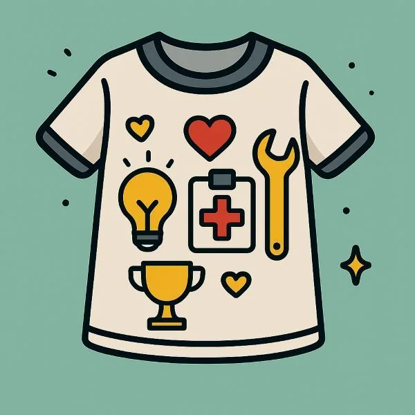 Мъжки тениски за професии – тематични дизайни за различни професионалисти