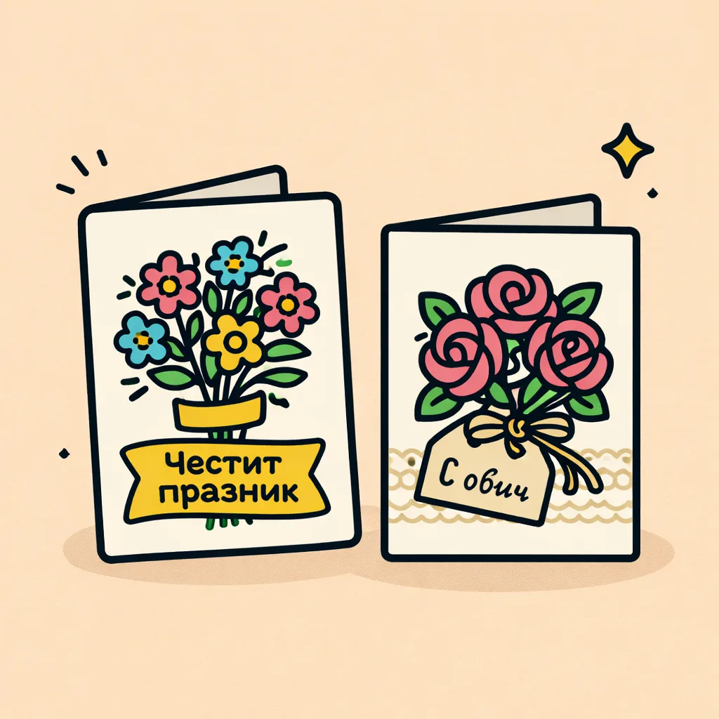 Ръчно изработени картички – артистични бродирани и хартиени уникати, създадени с внимание към детайла и любов към ръчната изработка.