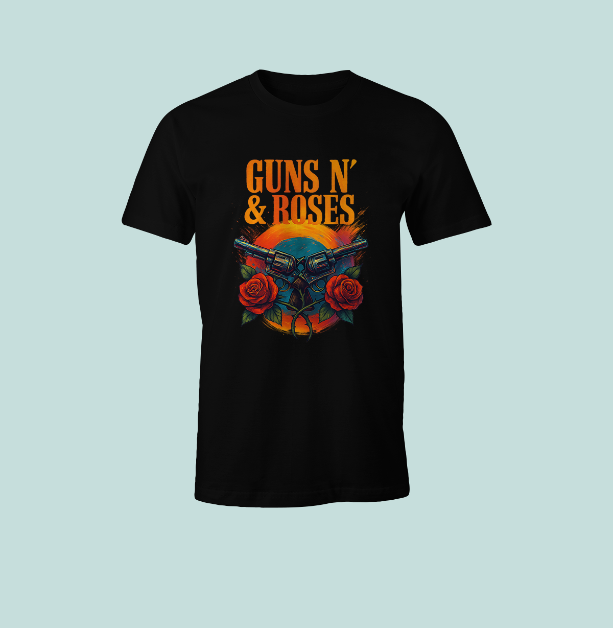 Тениска „Guns N' Roses – Sunset & Revolvers“ 