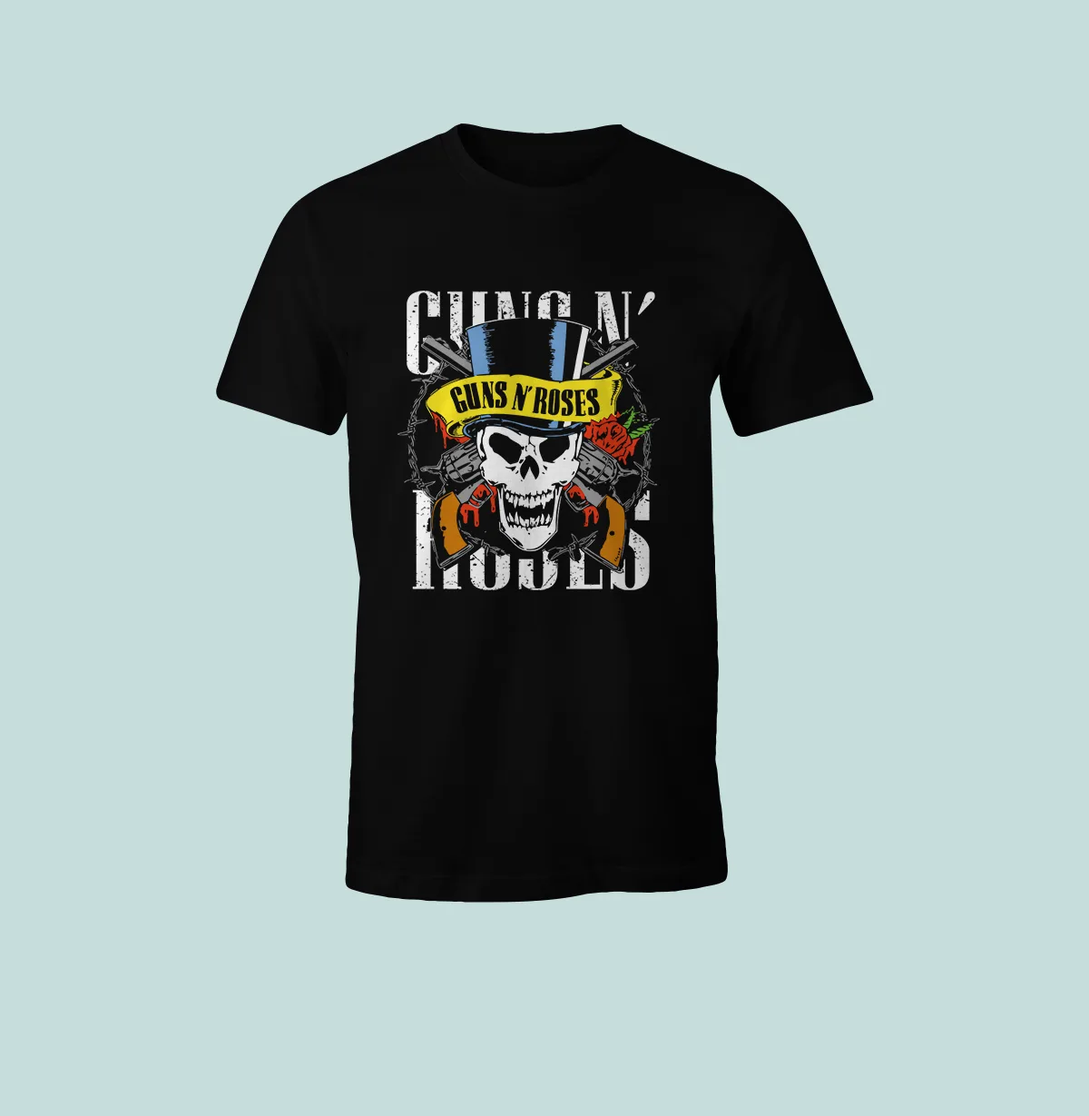 Тениска „Guns N' Roses – Skull & Revolvers“
