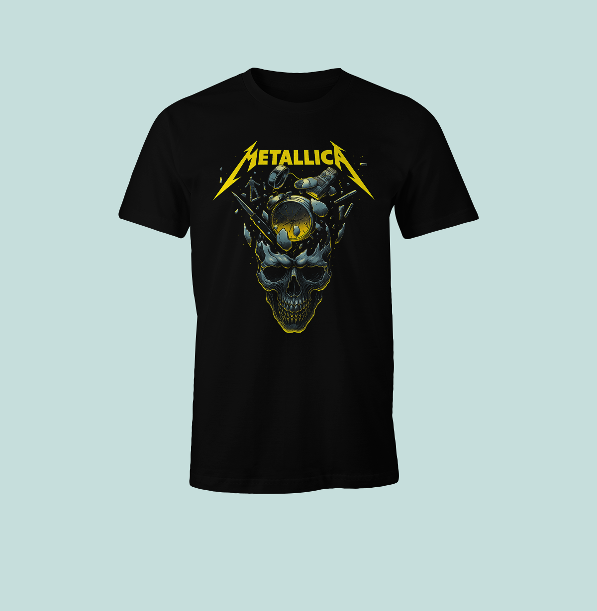 Тениска „Metallica – Cyber Skull“