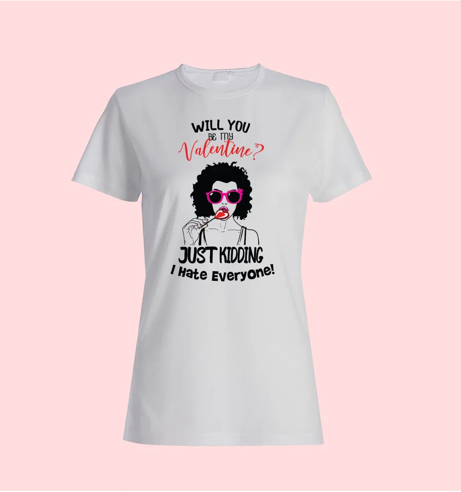 Тениска „Will You Be My Valentine?" 