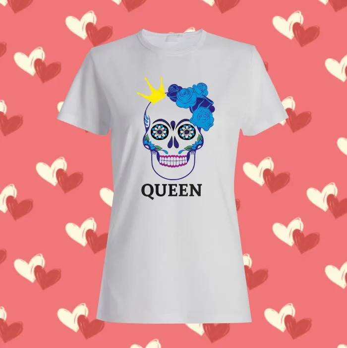 QUEEN – романтична дамска тениска за Свети Валентин